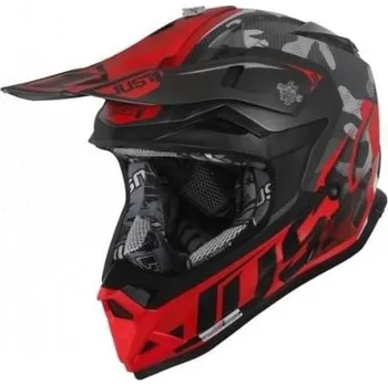 Motodoplněk Dětská helma JUST1 J32 PRO SWAT KID camo červená fluo (Velikost: YM) MCF_12128