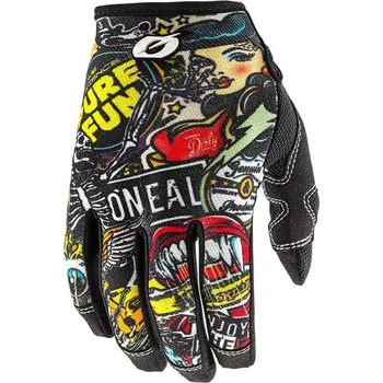 Moto rukavice Rukavice O´Neal Mayhem CRANK II černá/multi (Velikost: M) 0385-C12