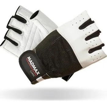 Fitness MadMax Fitness rukavice Clasic 248 - bílé