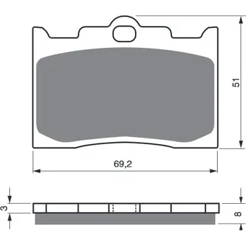 Zrcátko pro motocykl Zpětné zrcátko JMT ZR 1964 černá levý 2H599940