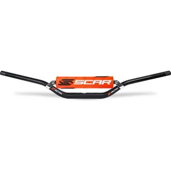Nářadí na motocykly Řídítka SCAR černá/oranžová podložka S9012OR