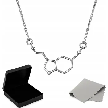 Náhrdelník STŘÍBRNÝ NÁHRDELNÍK SEROTONIN - CHEMICKÝ VZOREC