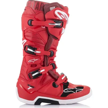 Moto obuv boty TECH 7, ALPINESTARS (červená, vel. 48) (Velikost: 38) 2012014-30