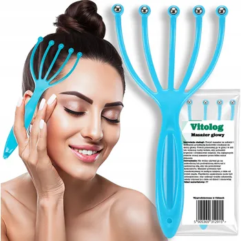 Masážní přístroj MASÁŽNÍ PŘÍSTROJ ÁJURVÉDSKÝ NA POKOŽKU HLAVY VLASŮ PRO VTIERKY ŠKRABADLO HŘEBEN