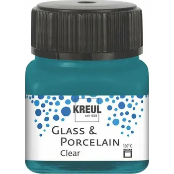 Kreul Clear Barva na sklo a porcelán Turquoise 20 ml 1 ks