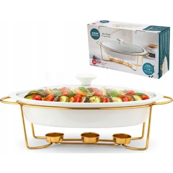 Žáruvzdorná oválná mísa s ohřívačem a víkem Altom Design 1,4 l