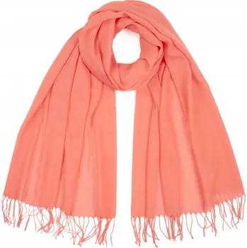 Šála Šála Samadi MERUŇKOVÁ – lehký, elegantní doplněk s třásněmi, 180×70 cm