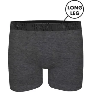 Pánské boxerky John Frank JFBBLKLONG01 Barva: Šedá, Velikost: L