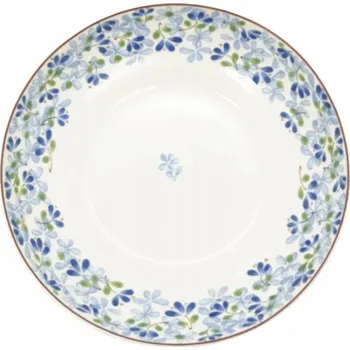 KERAMICKÁ MISKA 8,5 CM ECRU S MODRÝMI KVĚTY 155943