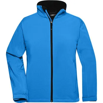 Dámská softshellová bunda James&Nicholson Dámská softshellová bunda JN137 Aqua L
