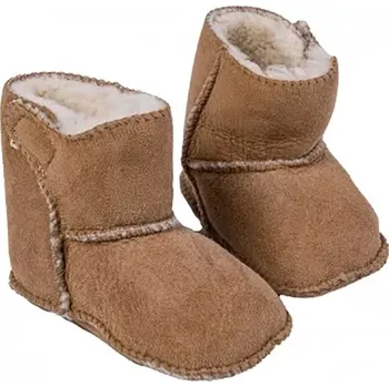 Capáčky BabičkaOvečková.cz Dětské capáčky s jehněčí kožešinou světle hnědá, Velikost EU 18 - 19 (6 - 12 měsíců)