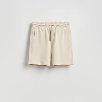 Reserved - Teplákové šortky regular fit - béžová - 327EF-08X - 327EF-08X-XL