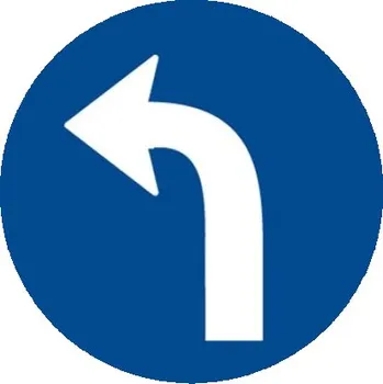 Dopravní značení Dopravní značka C2c - Přikázaný směr jízdy vlevo - Standardní kruh 700mm