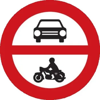 Dopravní značení VakoShop B11 - Zákaz vjezdu všech motorových vozidel 700 mm