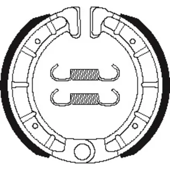 Nářadí na motocykly Organické brzdové čelisti TECNIUM Scooter - BA206 BA206