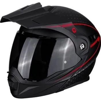 Helma na motorku Moto přilba SCORPION ADX-1 HORIZON matná černo/neonově červená (Velikost: XS) MCF_11801