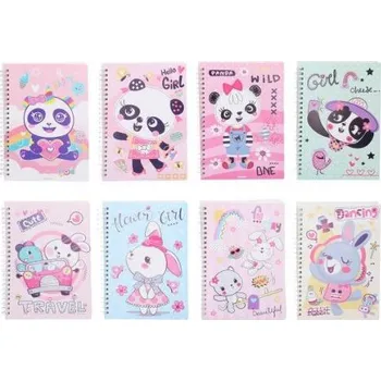 Blok Notes spirála linkovaný 14,5x20,5 cm, 80 stran - MIX [A]