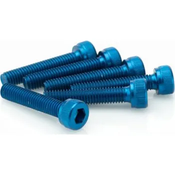 Motodoplněk Šrouby PUIG ANODIZED 0185A modrá M5 x 25mm (6ks) 0185A