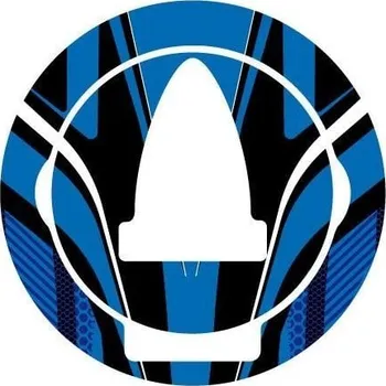 Motodoplněk Ochranné nálepky na víčko nádrže PUIG RADIKAL 6296A modrá APRILIA Shiver 750 2008-2017