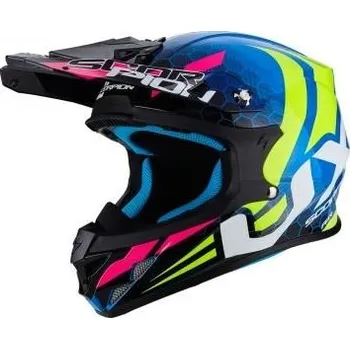 Helma na motorku Moto přilba SCORPION VX-21 AIR XAGON modro/neonově žlutá (Velikost: XL) MCF_10051