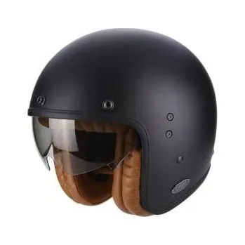 Helma na motorku Moto přilba SCORPION BELFAST LUXE černá matná (Velikost: XS) MCF_10045