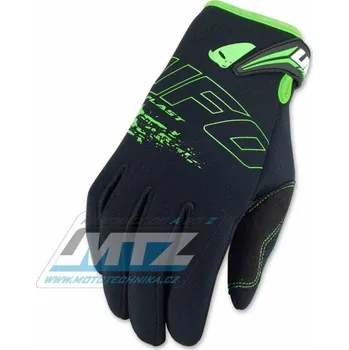 Moto rukavice Rukavice neoprenové UFO NEOPRENE - černo-zelené - velikost L (Velikost: M) UF4419-L