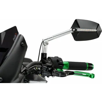 Zrcátko pro motocykl Zpětné zrcátko PUIG GTI 016DN eloxovaný hliník / černá levý APRILIA SRV 850 2012-2018