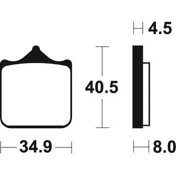 Nářadí na motocykly Brzdové destičky TECNIUM ze slinutého kovu - MTR370 MTR370