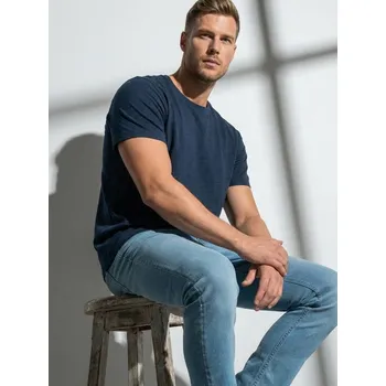 Sinsay - Bavlněné tričko Basic - námořnická modrá - 291HL-59M - 291HL-59M-XS