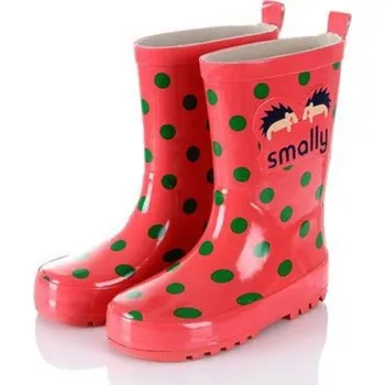 Dětská móda Dětské holínky se zvířátky červená 23