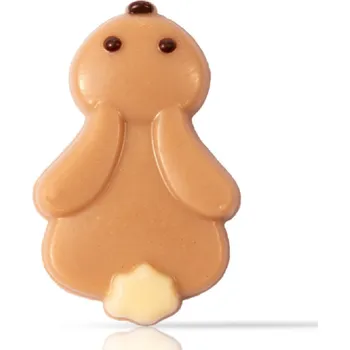 Jedlá dekorace na dort Čokoládový zajíček z mléčné belgické čokolády (1 ks) – Dobla