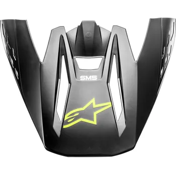 Auto-moto kšilt pro přilby S-M5 COMPASS, ALPINESTARS (černá/žlutá fluo matná, verze ECE 22.05) 8983221-1559-TU
