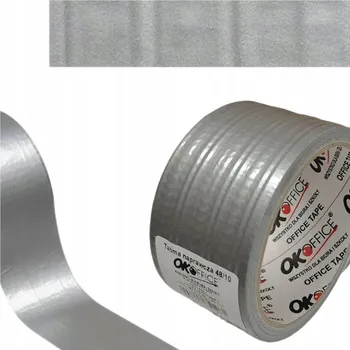 Stříbrná opravná páska 48 mm x 20 m, vyztužená, s extra silným lepidlem (DUCT TAPE)