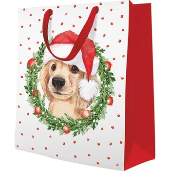 Dárková taška Dárková taška PAW Xmas Dog, velká