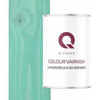 Lak na dřevo Lazurovací lak Q-COVER 1 l modrá, zelená, satén
