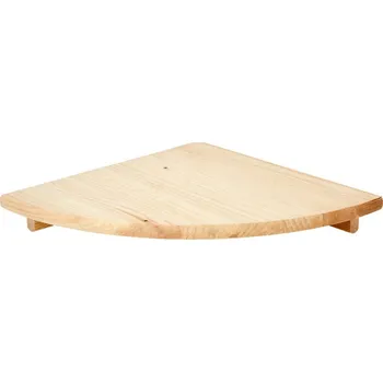 police Dřevěná rohová police 30x30 cm