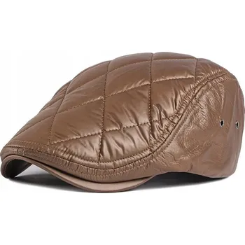 Čepice Baret bez značky hnědý, velikost 58, polyester
