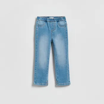 Reserved - Rovné džíny s&nbsp;rozparky v&nbsp;lemech - modrá - 351HN-50J - 351HN-50J-104