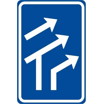 Dopravní značka Dopravní značka IP17 - Uspořádání jízdních pruhů