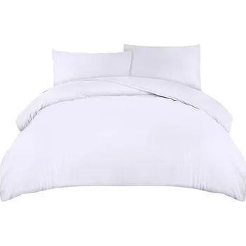 Povlečení Sada Povlečení 220x230cm z Mikrovlákna Bílá