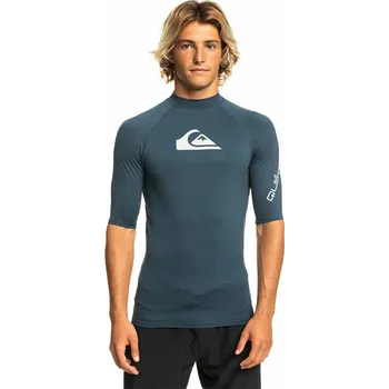 Pánské tričko Pánské lycrové triko Quiksilver ALL TIME UPF50 krátký rukáv - 2XL navy heather