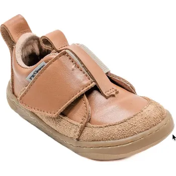 Dětská móda Kožené barefoot boty/capáčky SBF64 - hnědá, Pegres Velikost: 24