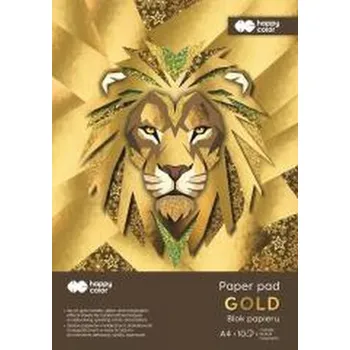 Set školních potřeb Blok Hobby Gold A4 150-230g 10ark HAPPY COLOR