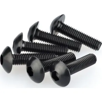 Motodoplněk Šrouby PUIG ANODIZED 0550N černý M5 x 20mm (6ks) 0550N