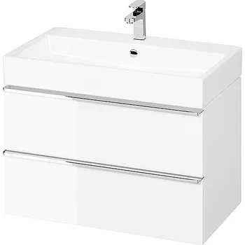 Koupelnový nábytek CERSANIT skříňka na umyvadlo VIRGO 80 bílá, rukojeť chromovaná S4019-005