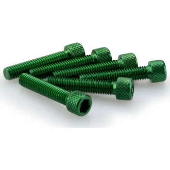 Motodoplněk Šrouby PUIG ANODIZED 0258V zelená M6 x 30mm (6ks) 0258V