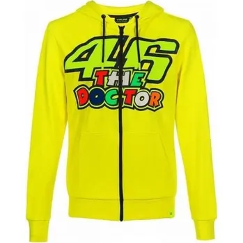 Pánská mikina Mikina Valentino Rossi VR46 DOCTOR Fleece žlutá 351601 (Velikost: XXL) MCF_12420