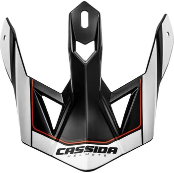 Motodoplněk kšilt pro přilby Cross Pro 2, CASSIDA (černá/bílá/červená) NEMÁ