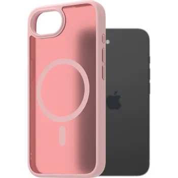Pouzdro na mobilní telefon AlzaGuard Matte Case Compatible with Magsafe pro iPhone 16e růžový