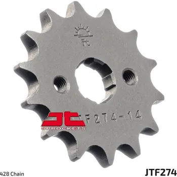 Řetězová sada pro motocykl Řetězové kolečko JT JTF 274-14 14 zubů, 428 HONDA CRF 100 F 2004-2013